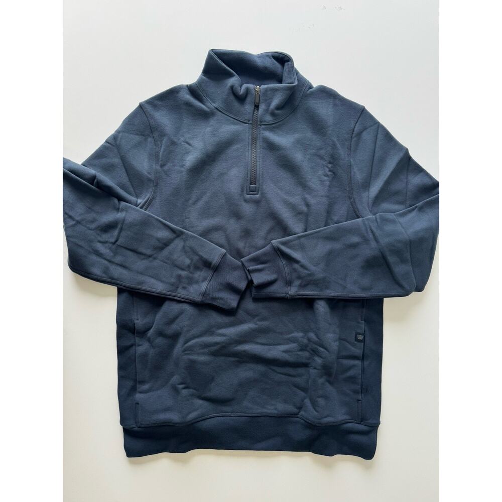 Mack Weldon Ace Half Zip Total Eclipse Large